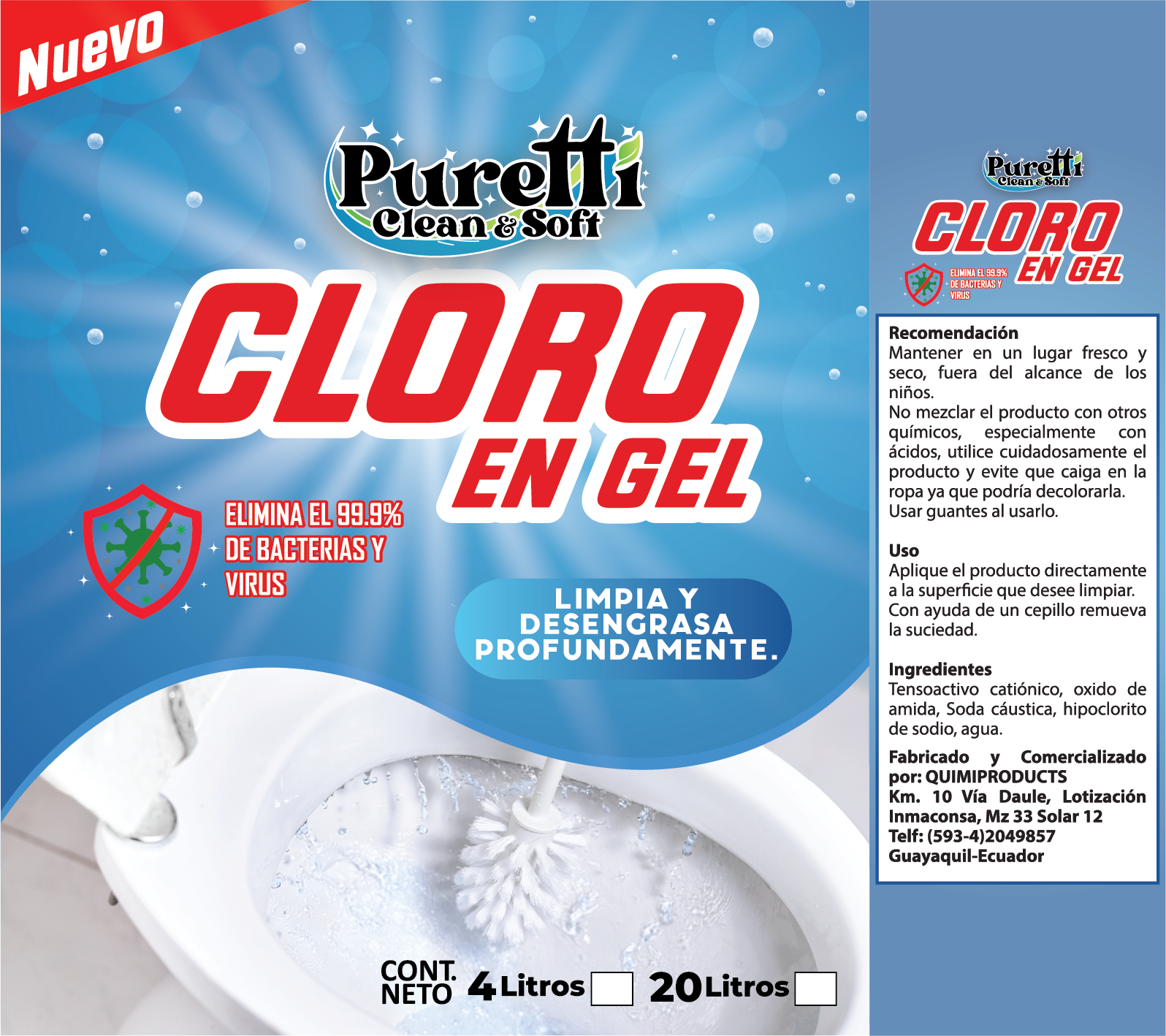 Cloro En Gel Quimiproducts S A S