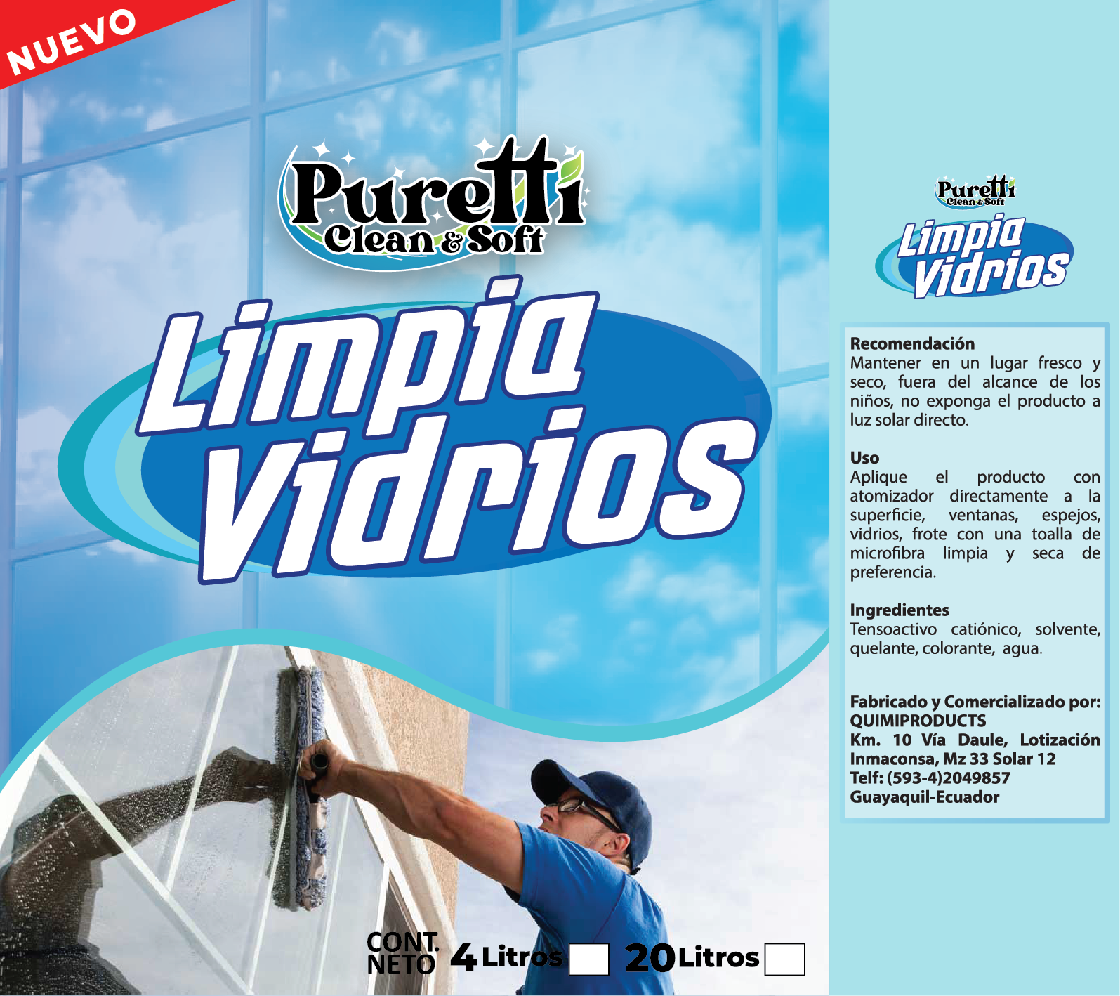 Limpia Vidrios Quimiproducts S A S